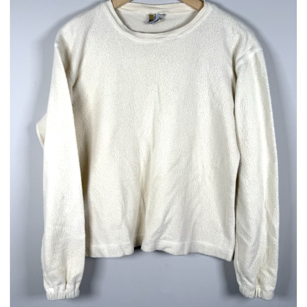 Vintage San Francisco Pullover Sweater Top Medium‎ Ivory Lightweight Cozy Soft